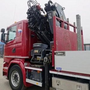 foto 6x2 EUR6 Scania valník+HR 37.7t/m Hiab