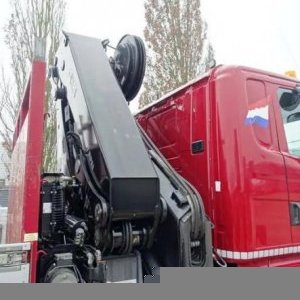 foto Eur6 Scania valník + HIAB 37tm / 21m