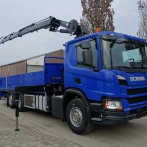 foto 6x2 EUR6 Scania 6.75m valník+HR 26t/m