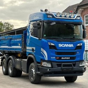 foto 6x6 sklápěč Scania bordmatik