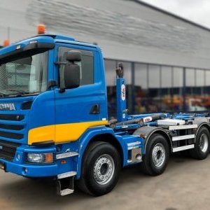 foto 8x4 hák Eur6 kontejner 39t Scania