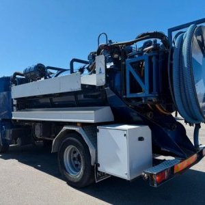 foto 7m3 sací vůz kombi Scania čistič kanalizací