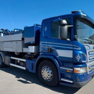 foto 7m3 sací vůz kombi Scania čistič kanalizací